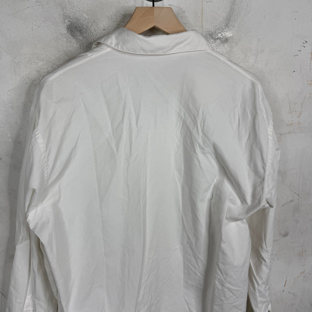 Ys For Men White Button Up Shirt