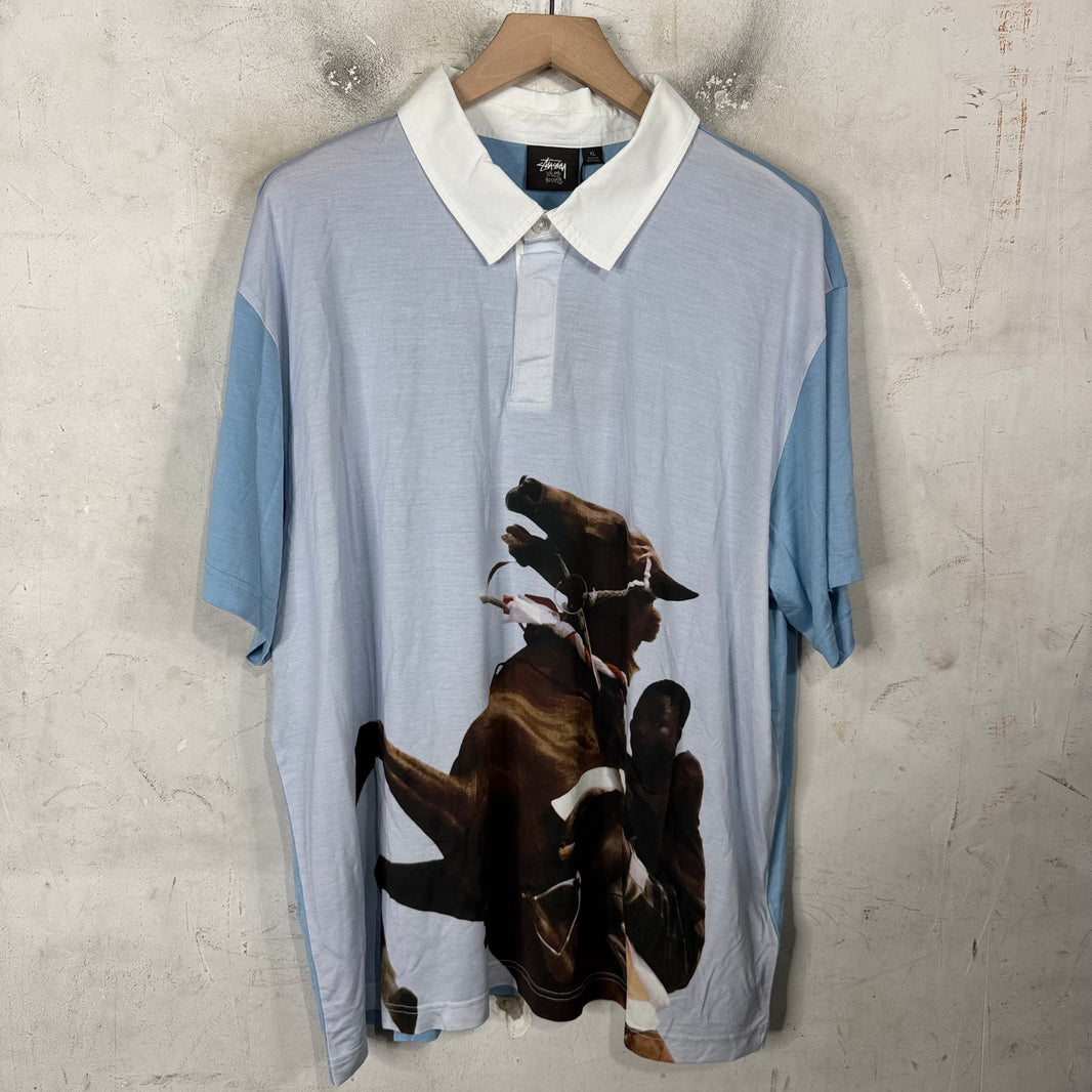 Stussy x Wales Bonner Printed Polo Shirt