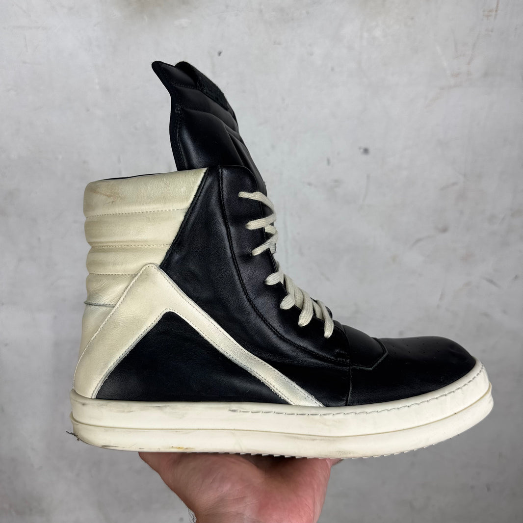 Rick Owens Black/White Geobaskets