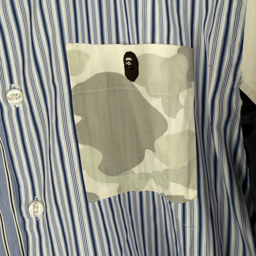 Bape Thomas Mason Patchwork L/S Shirt