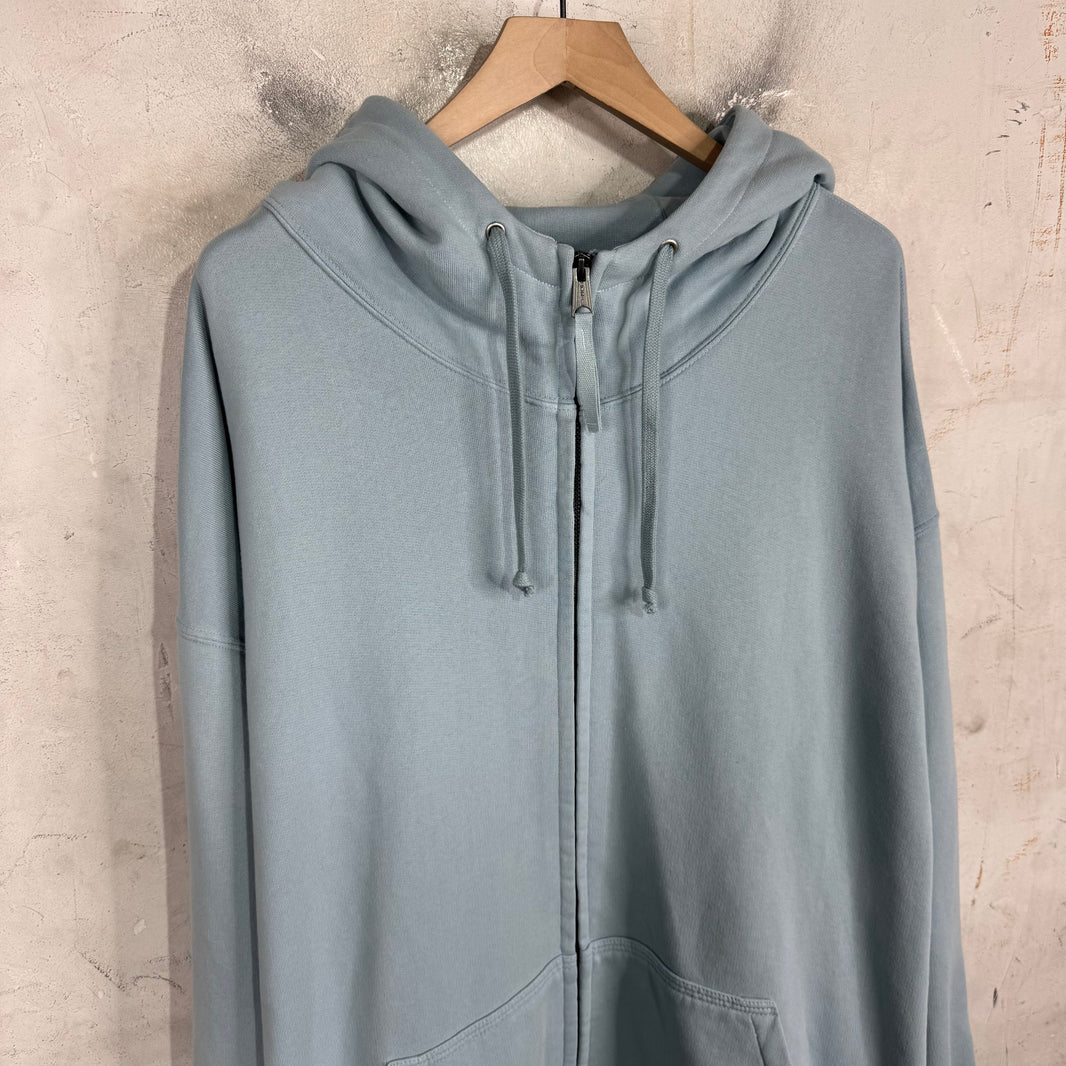 Margiela Embroidered Logo Heavy Zip Hoodie