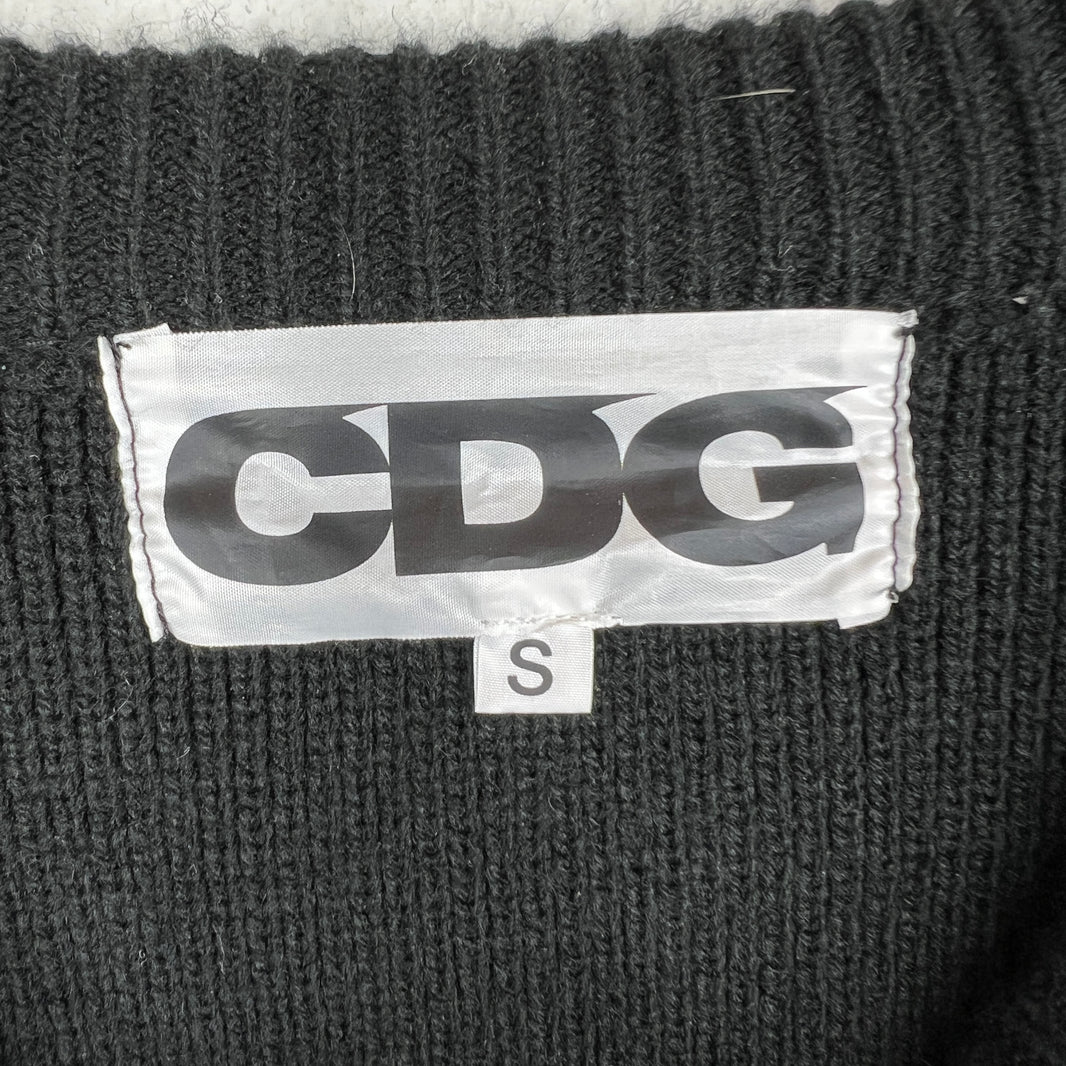CDG Black Inside Out Knitted Sweater