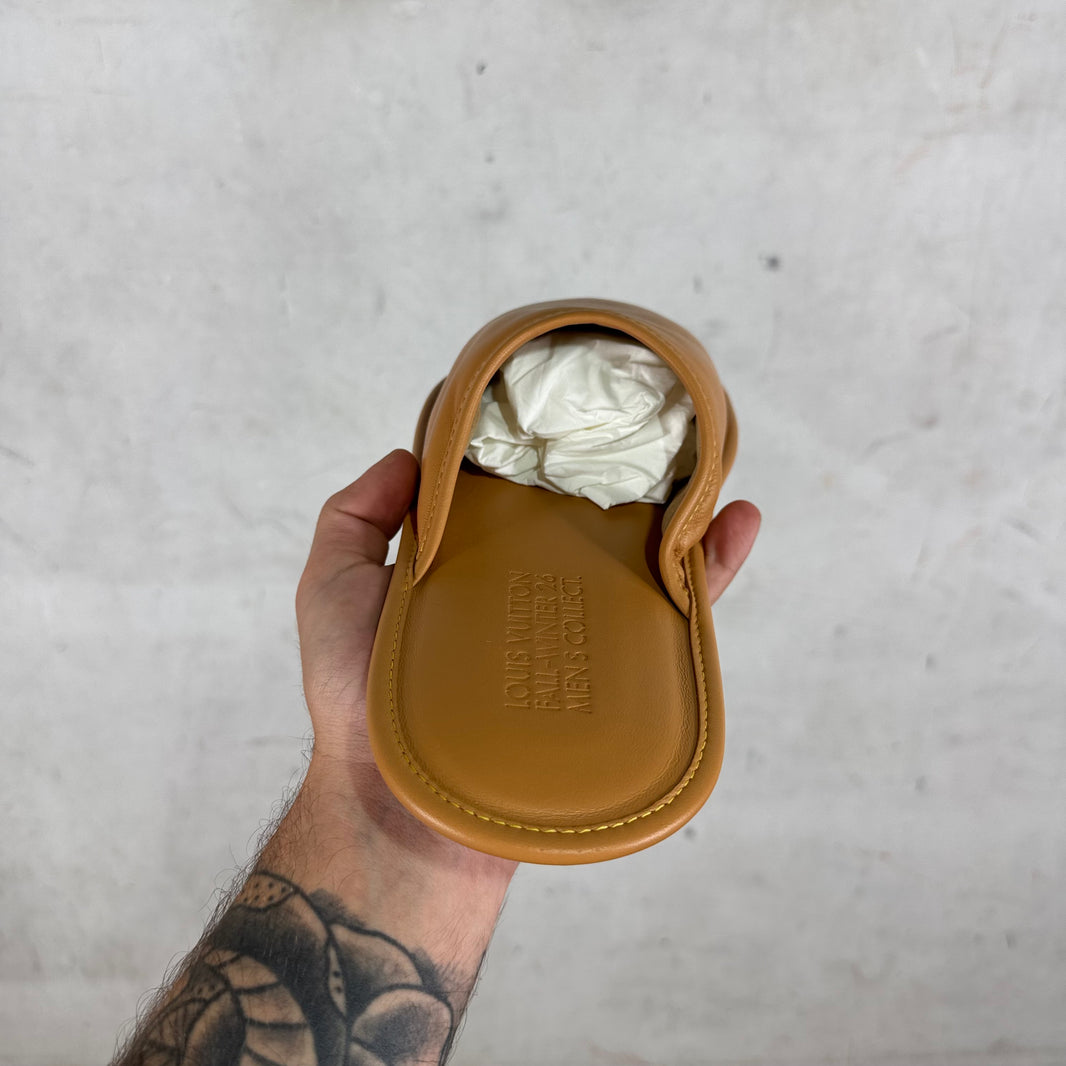 Louis Vuitton Leather Invite Slippers