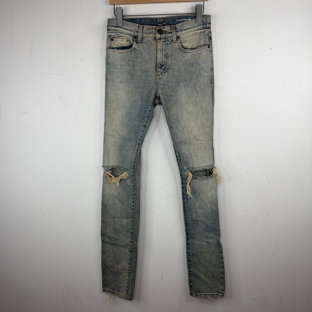 Saint Laurent Selvedge D10 Distressed Jeans