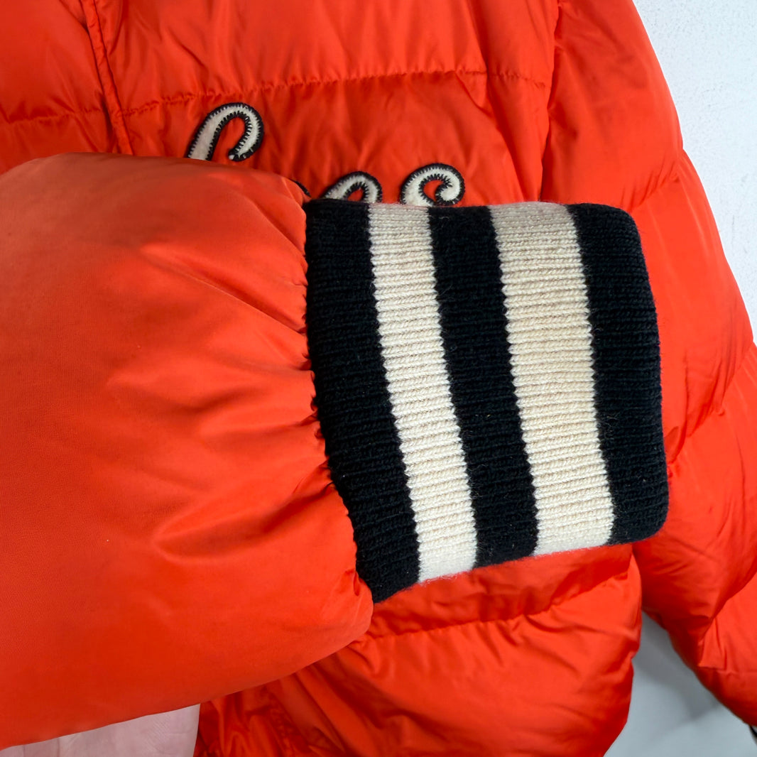 Gucci Yankees Orange Puffer Snap Button Jacket