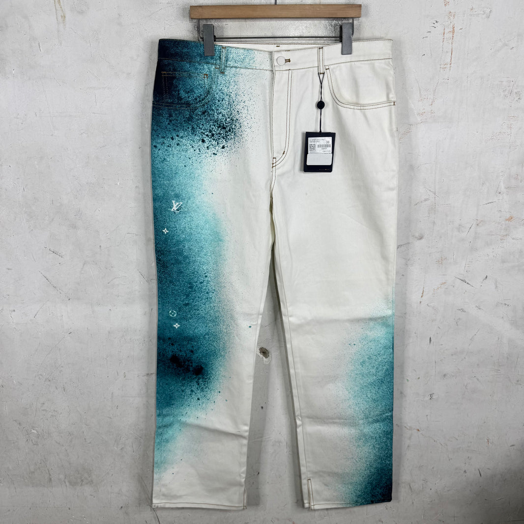 Louis Vuitton Monogram Spray Jeans