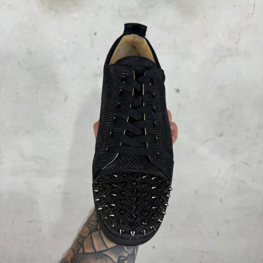 Christian Louboutin Studded Glitter Junior Sneakers