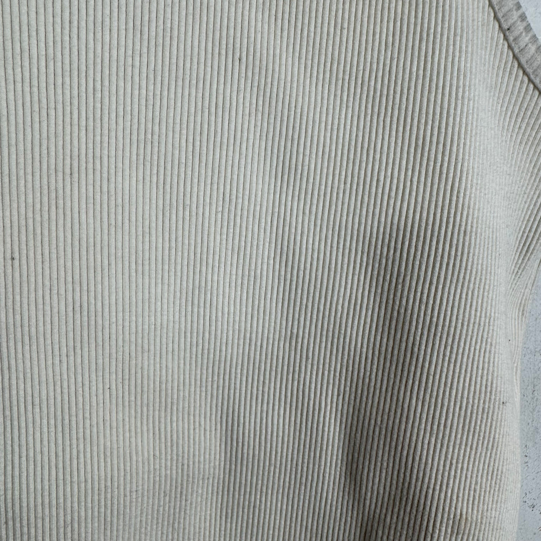 Bottega Veneta White Ribbed Tank Top