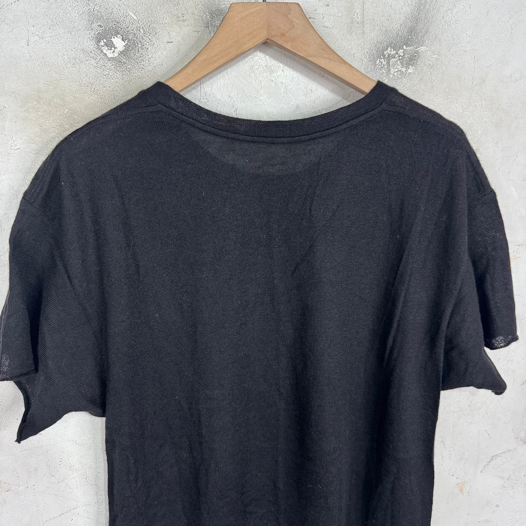 Elder Statesman Palm Tree Cashmere Knit T-Shirt