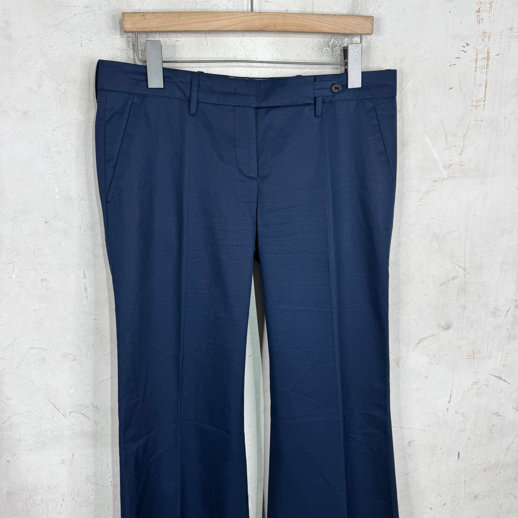 Prada Navy Flared Trousers