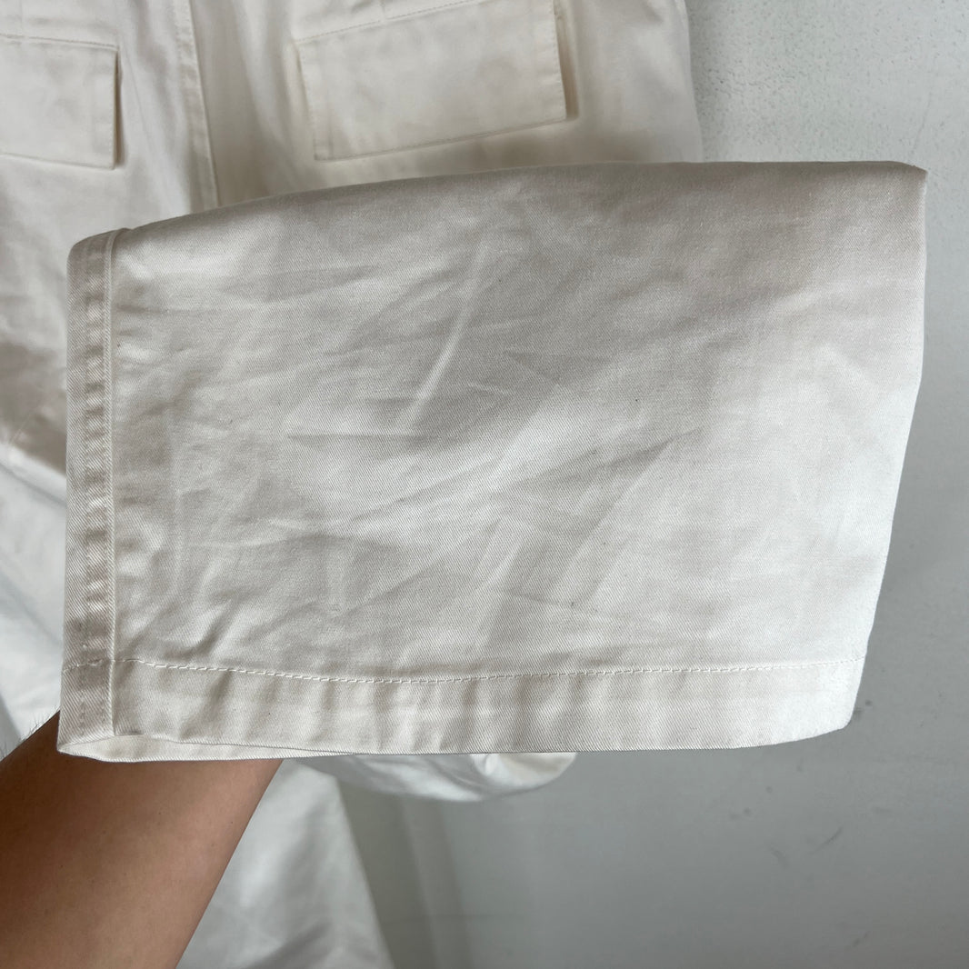 Balenciaga White Kick Knee Cargo Trousers