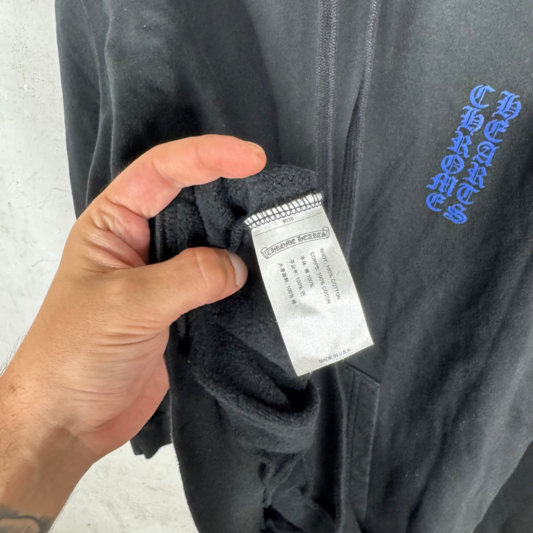 Chrome Hearts Blue Script Pullover Hoodie
