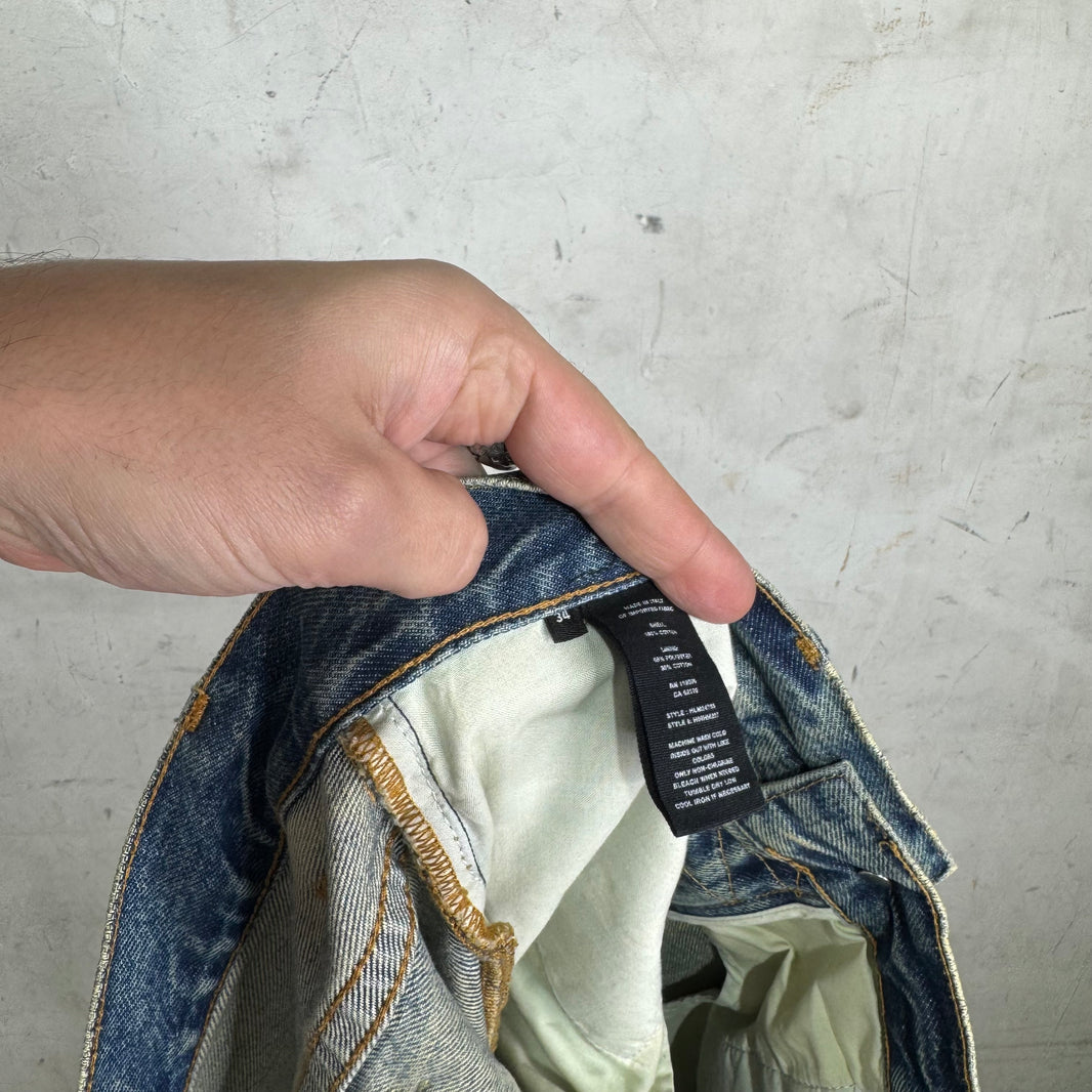 Helmut Lang Wrinkle Wash Light Jeans