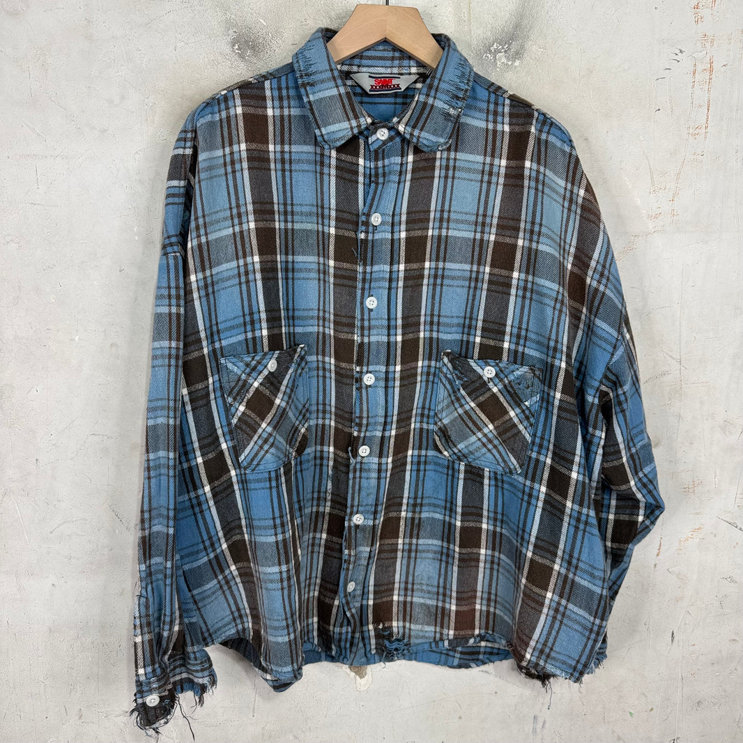 Saint Michael Distressed Plaid Flannel