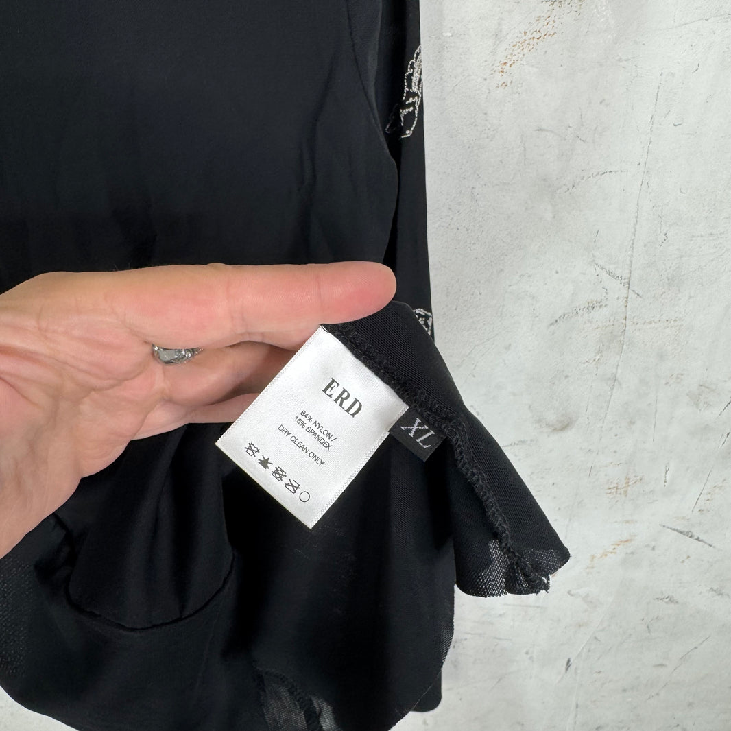ERD Skunk Mesh Mockneck L/S Shirt
