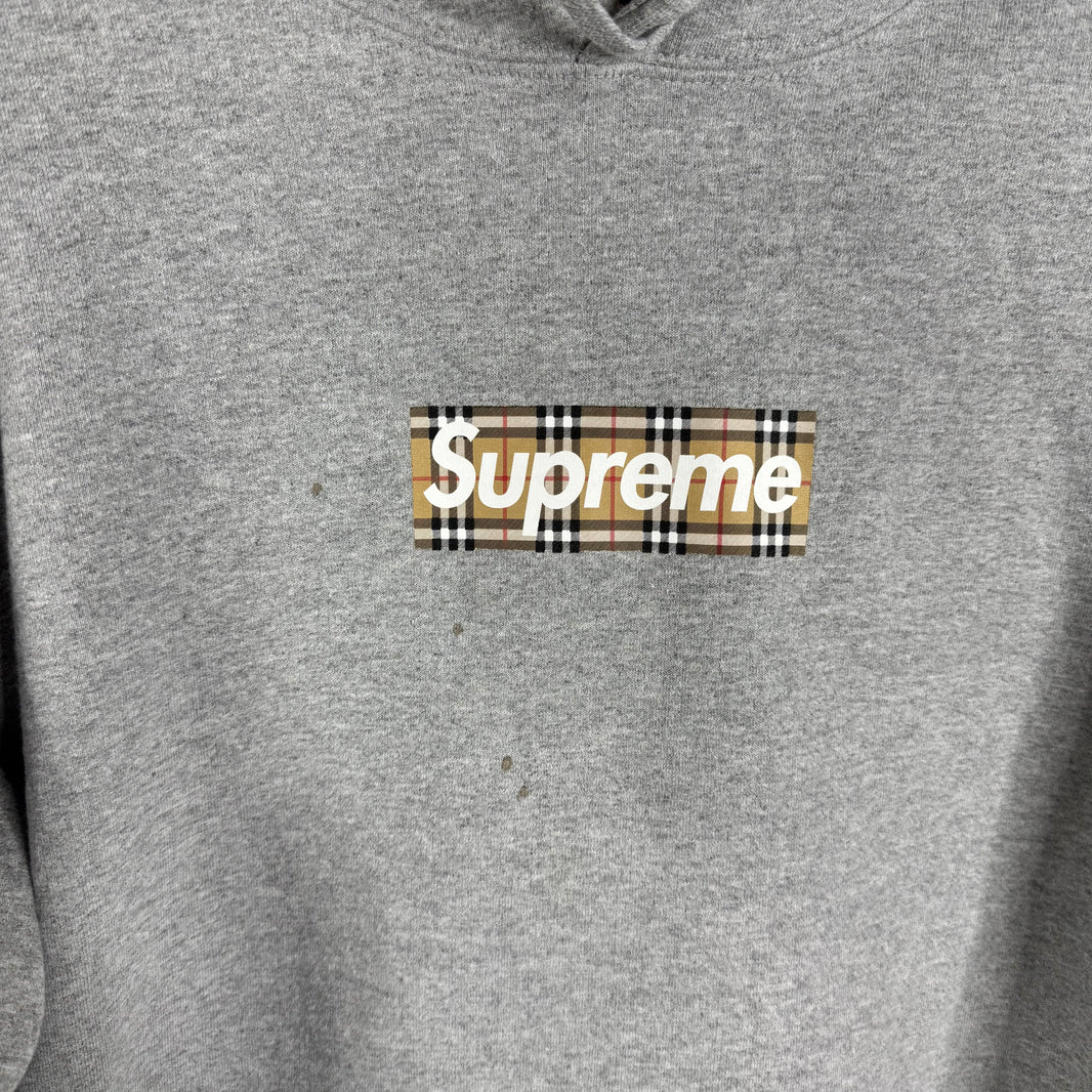 Supreme x Burberry Box Logo Hoodie
