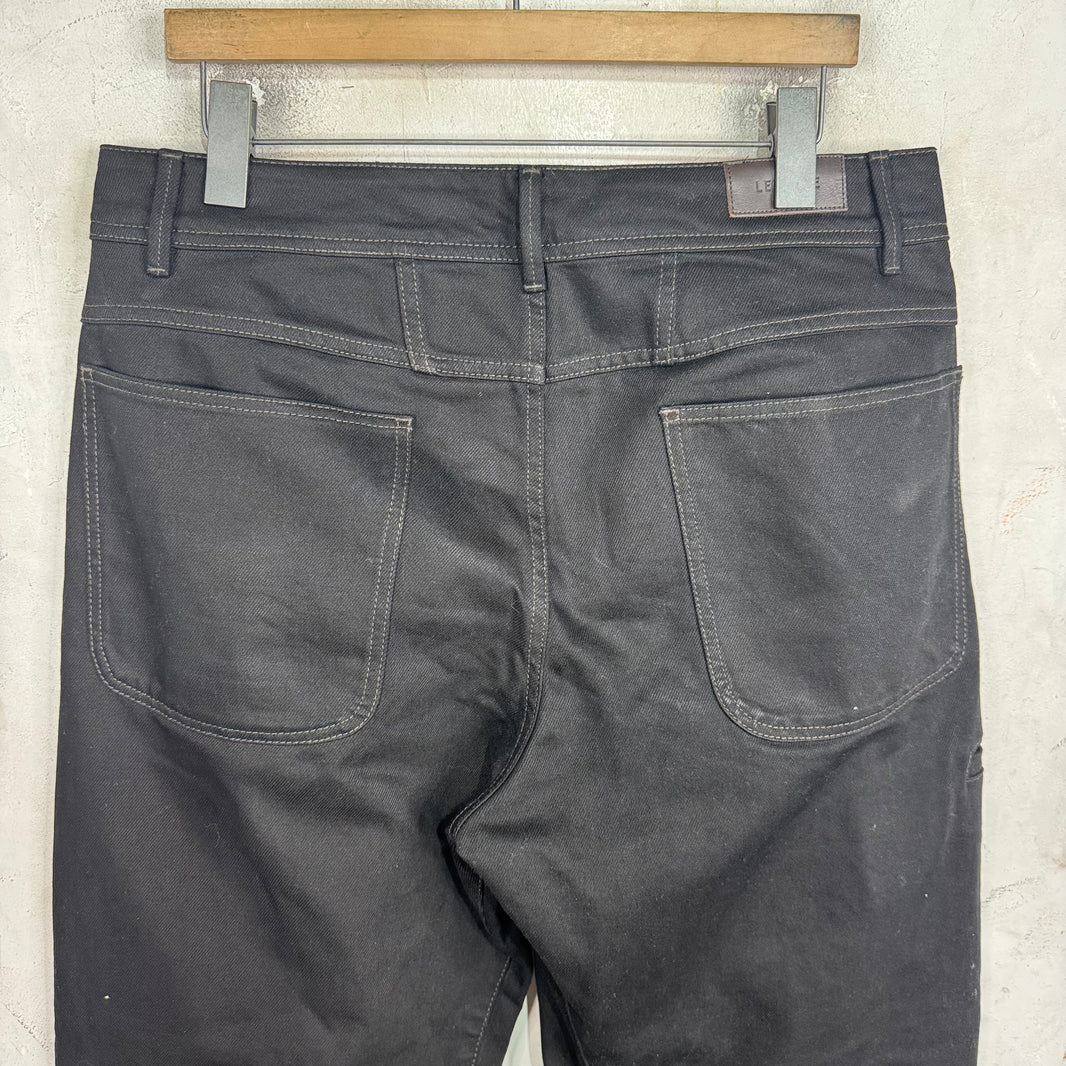Lemaire Black Wide Jeans