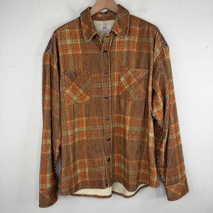 ERL Corduroy Printed Snap Button Overshirt