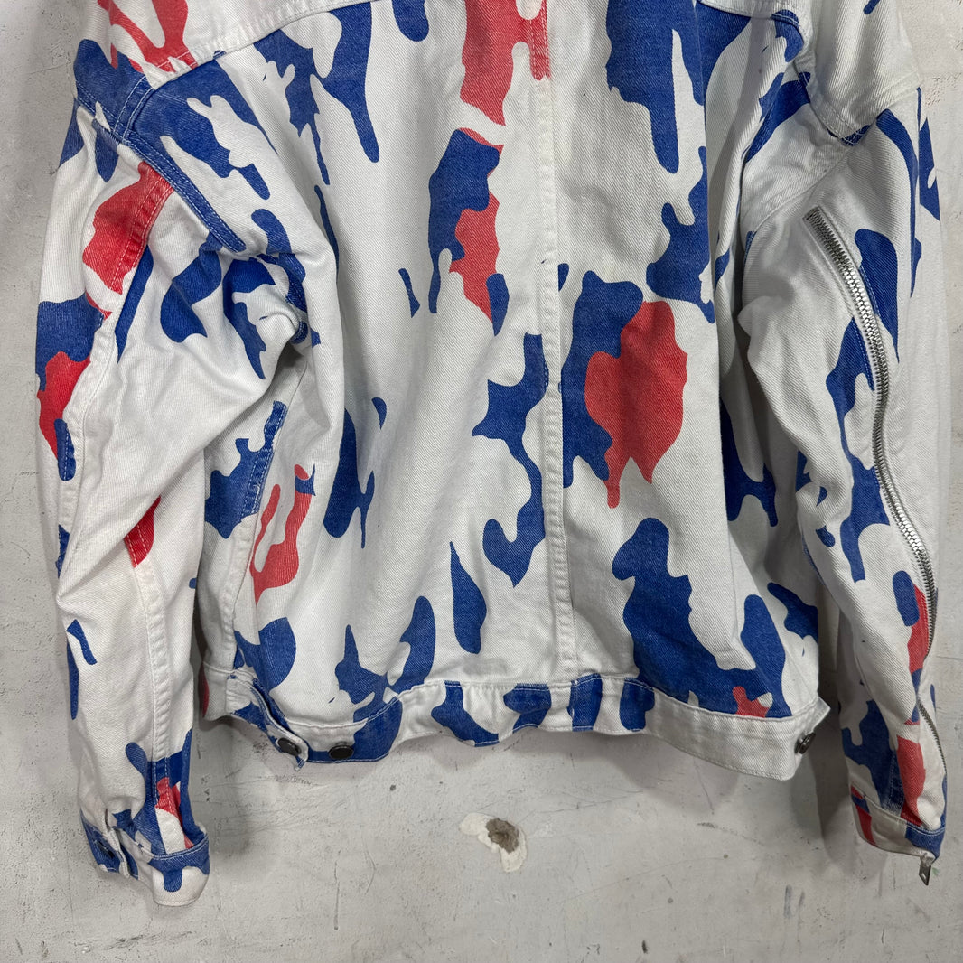 424 Camo Hooded Denim Jacket