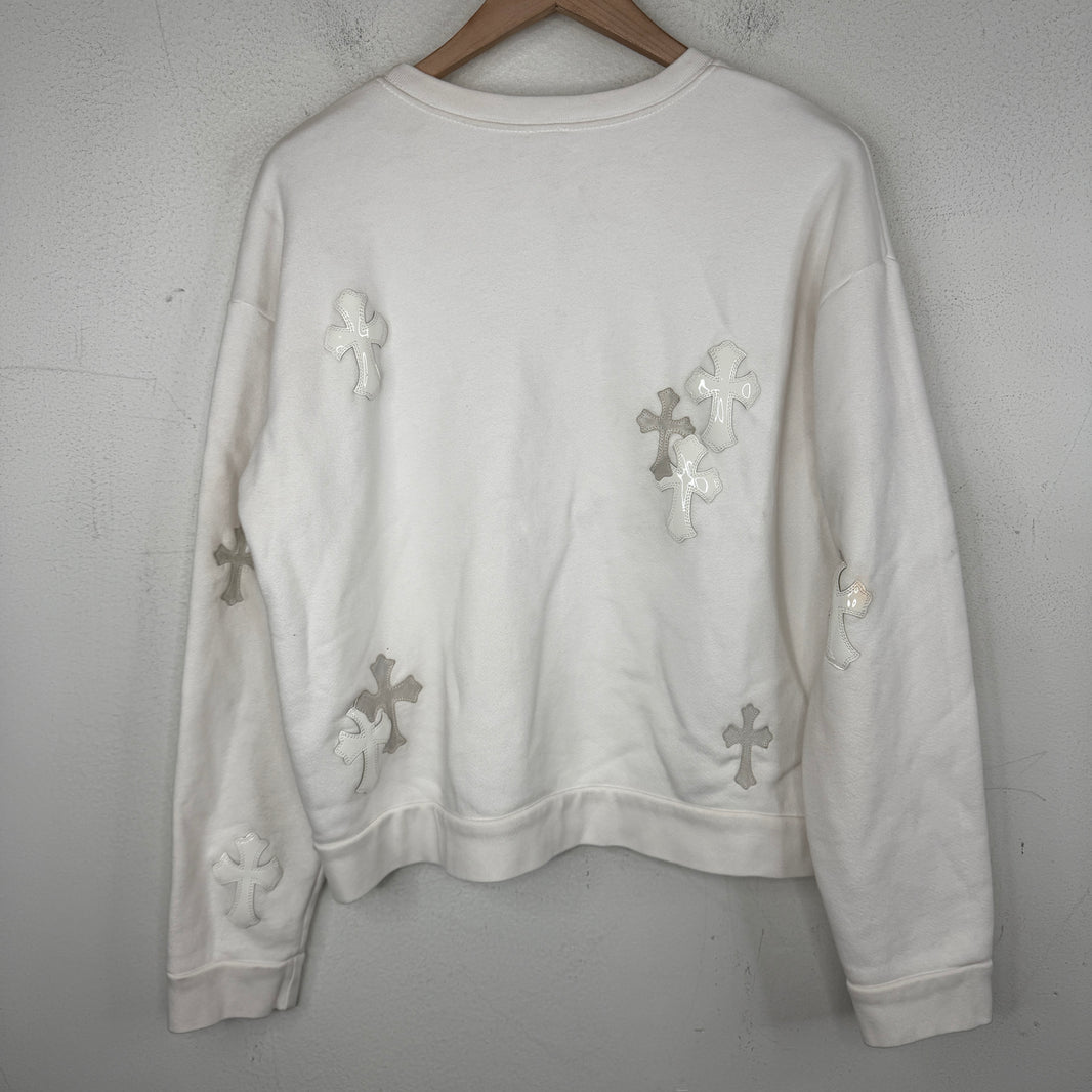 Chrome Hearts White 22 Patch Sweater