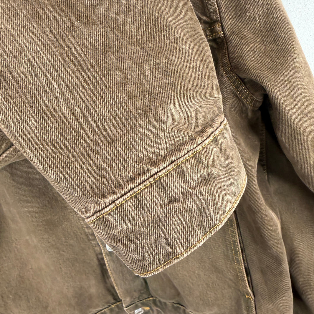 Stussy Brown Workwear Denim Jacket