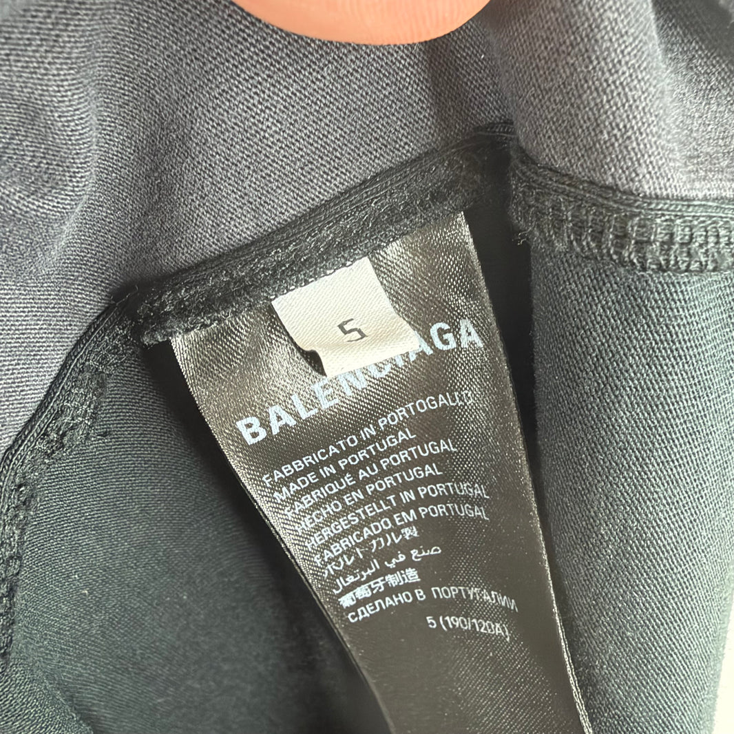 Balenciaga Hybrid Split Tape/Sporty B Logo T-Shirt