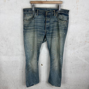 RRL Slim Narrow Lightwash Painter Jeans