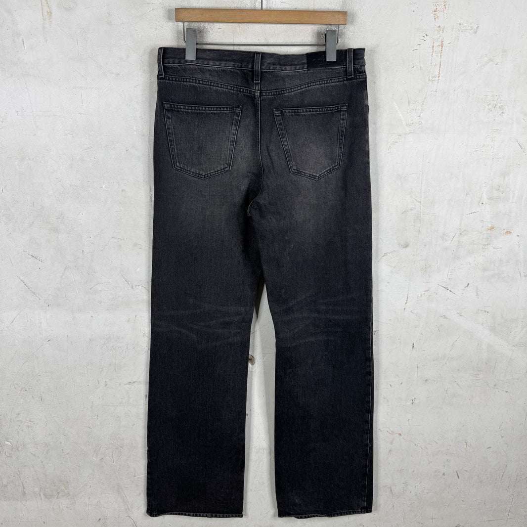 Gucci Washed Black Horsebit Jeans