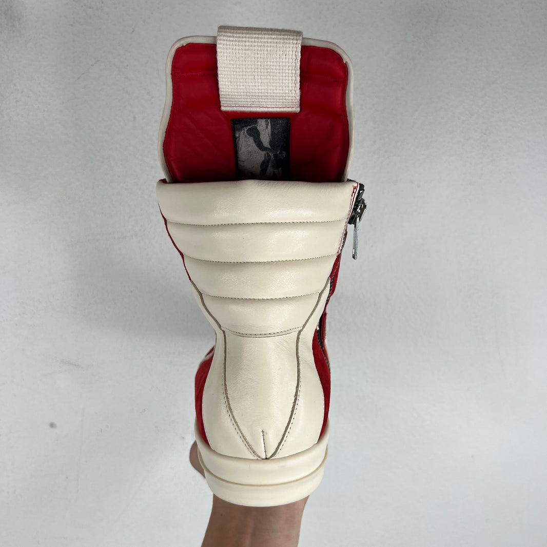Rick Owens Carnelian Suede Geobaskets