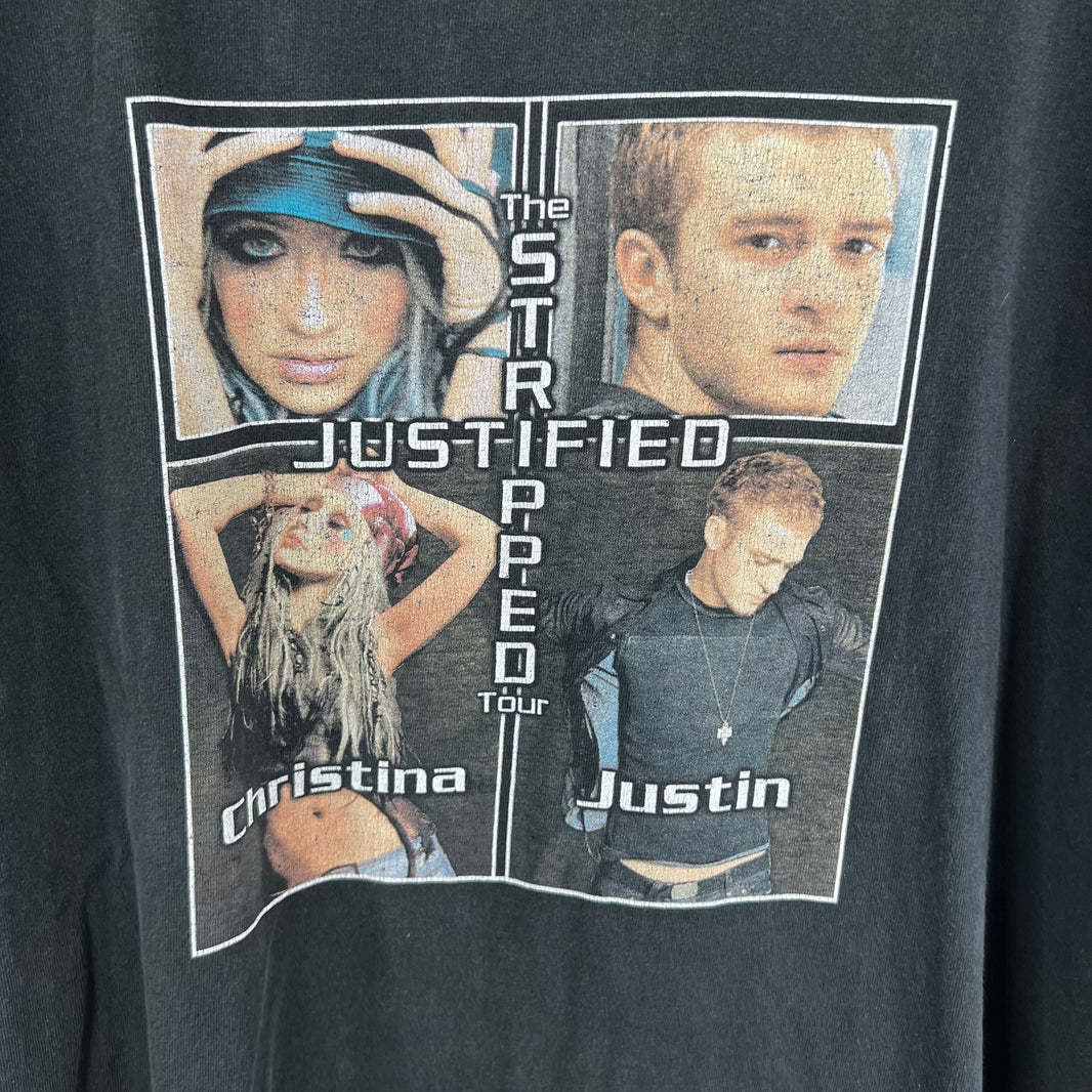 Vintage Stripped Justified Tour T-Shirt