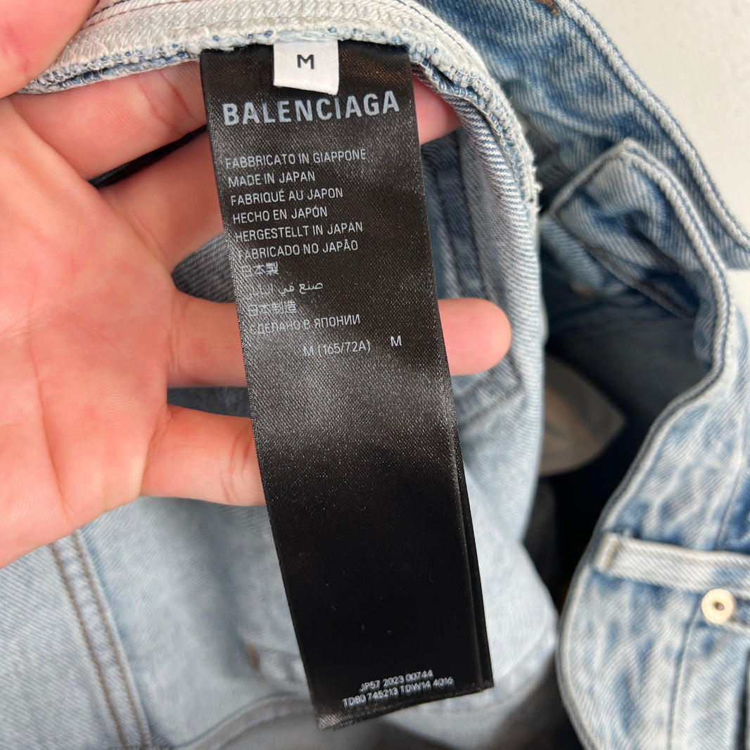 Balenciaga Blue Baggy Jeans