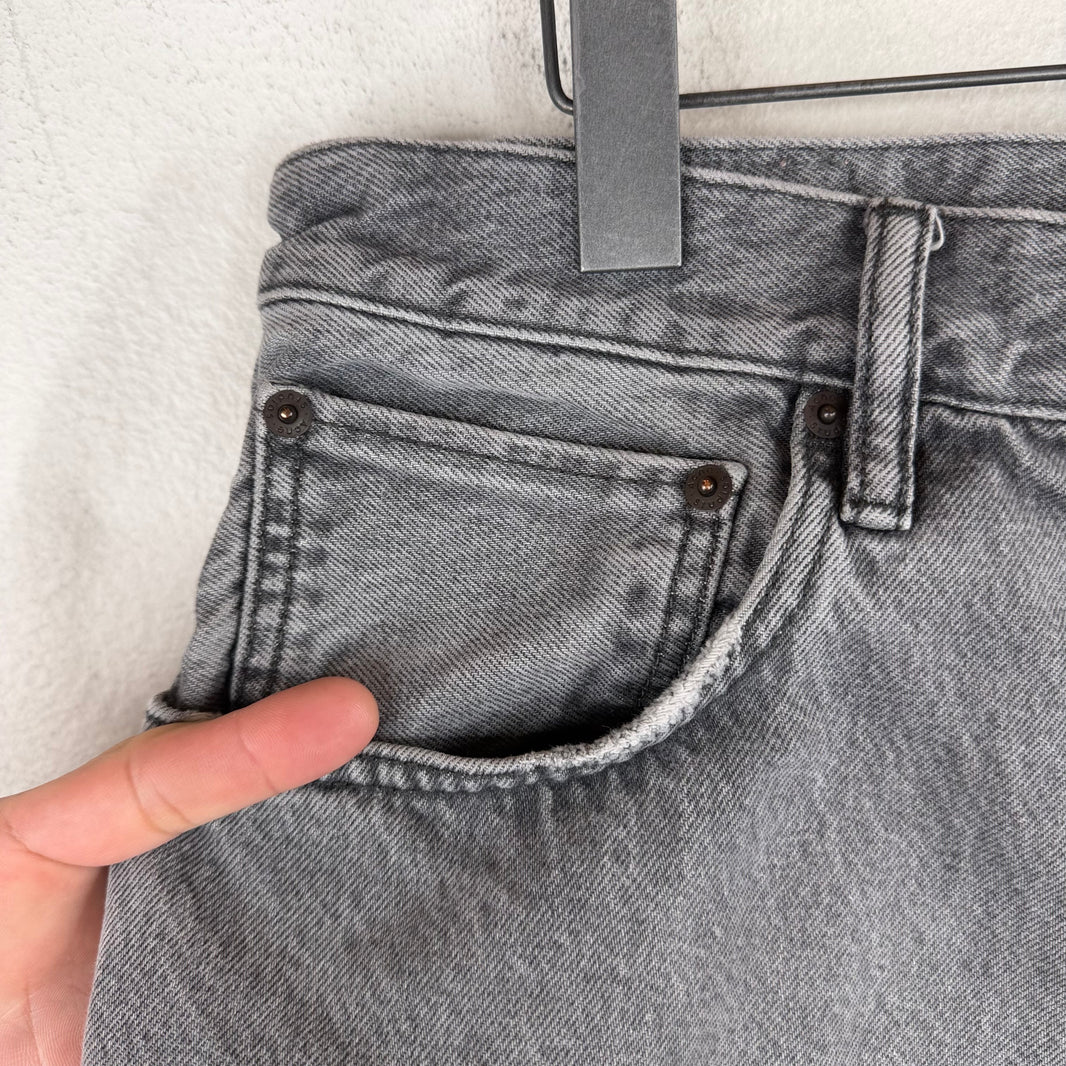 Acne Studios Gray Baggy Jean Shorts