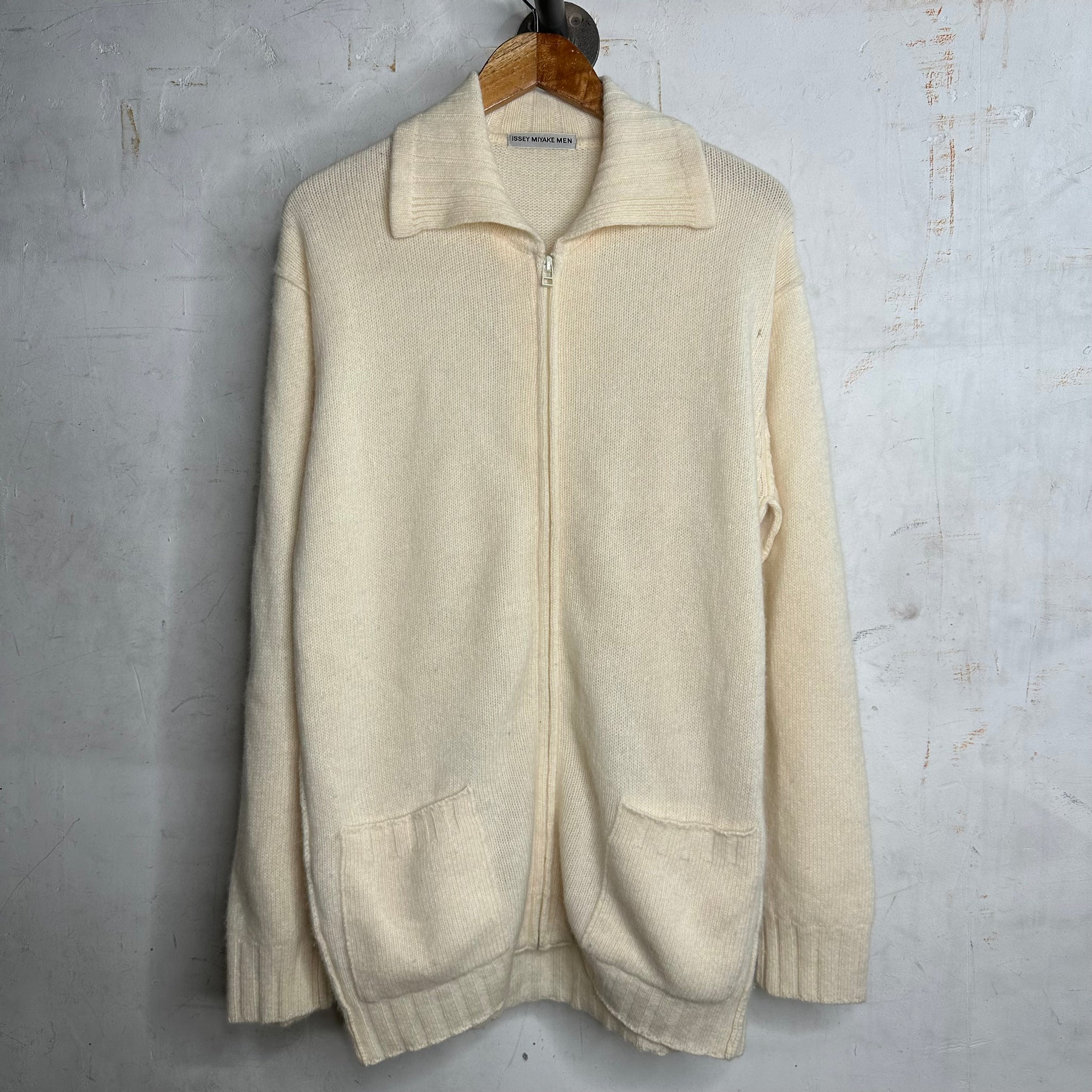 Issey Miyake Cashmere Zip Sweater