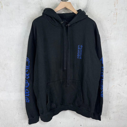 Chrome Hearts Blue Script Pullover Hoodie
