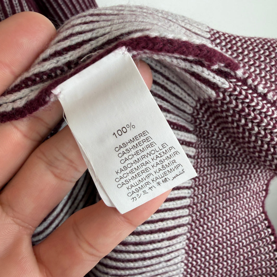 Brunello Cucinelli Striped Red Sweater