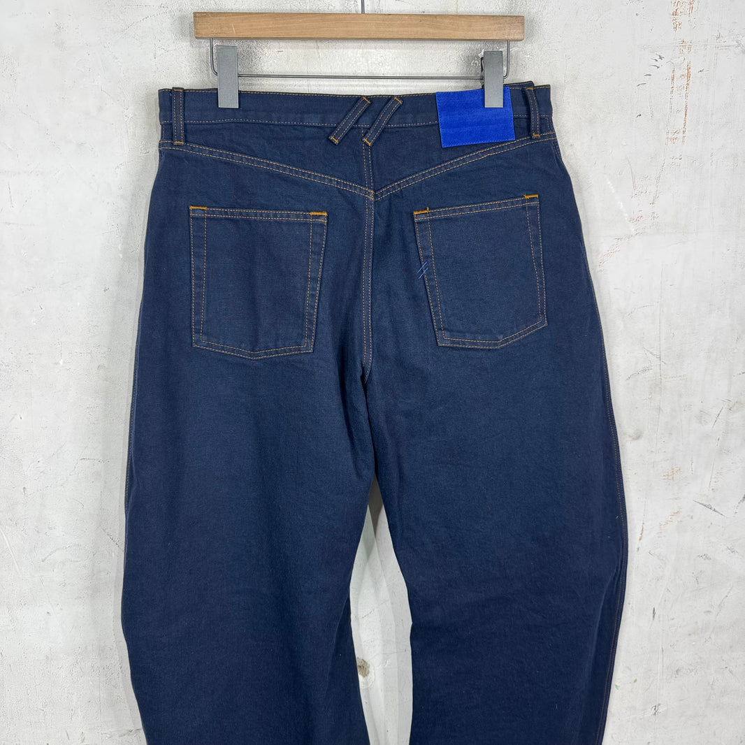 Burberry Dark Wash Knee Twist Jeans