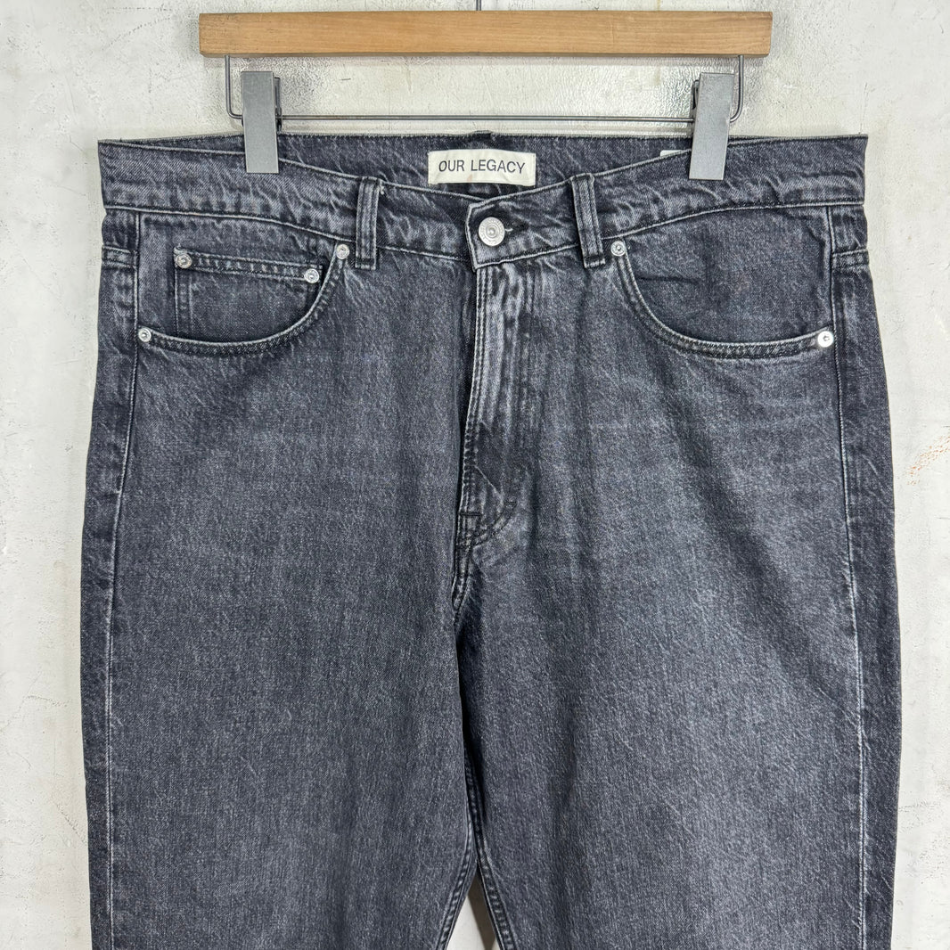 Our Legacy Charcoal Third Cut Jeans