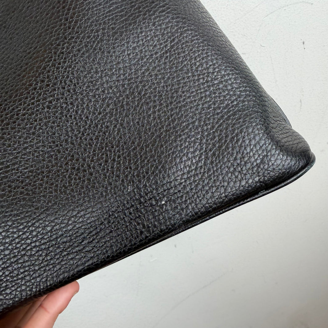 Margiela Black Leather Side Bag