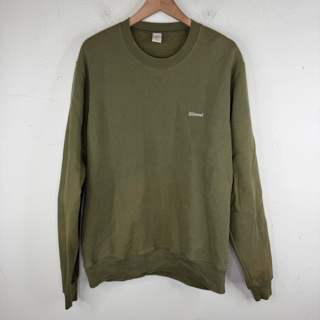 JJJJound Green Small Logo Crewneck