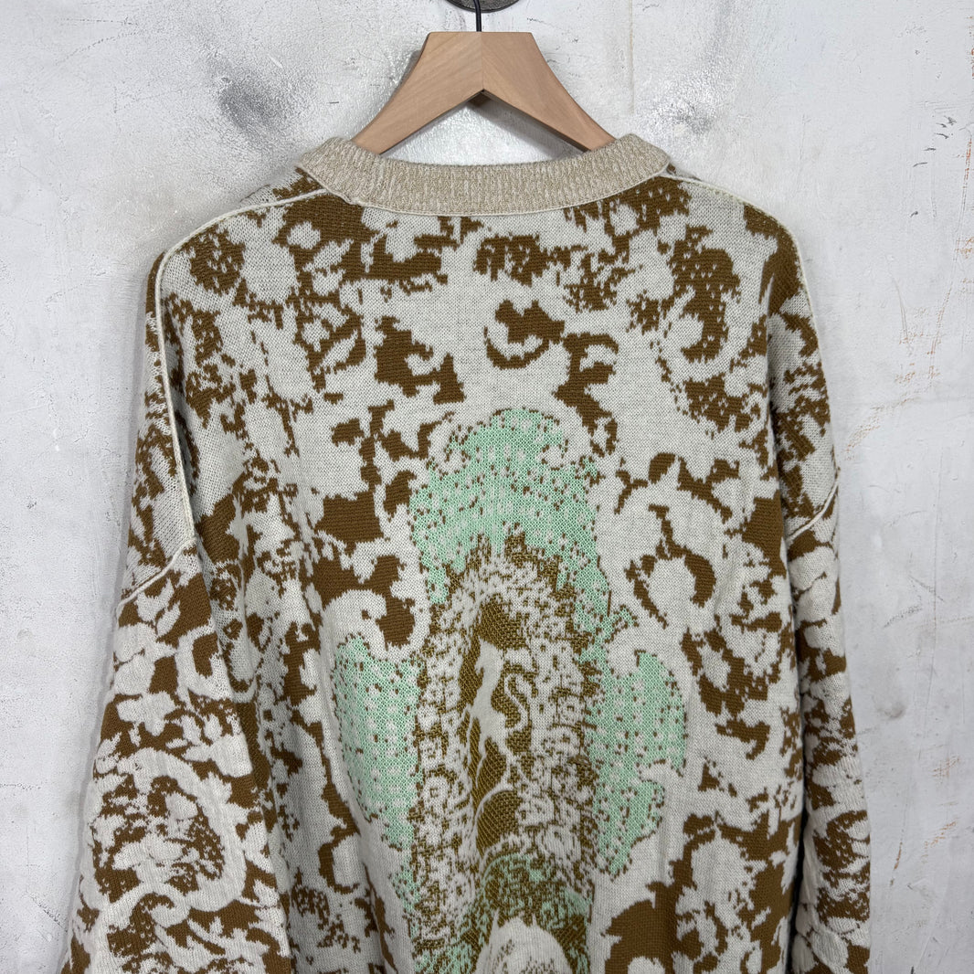 Acne Studios Beige Jacquard Sweater