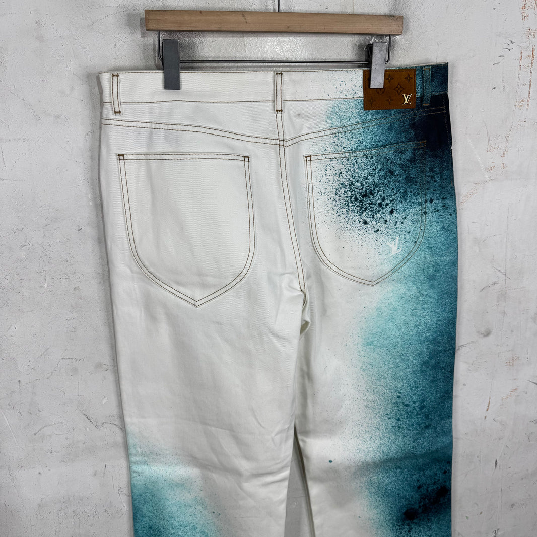 Louis Vuitton Monogram Spray Jeans