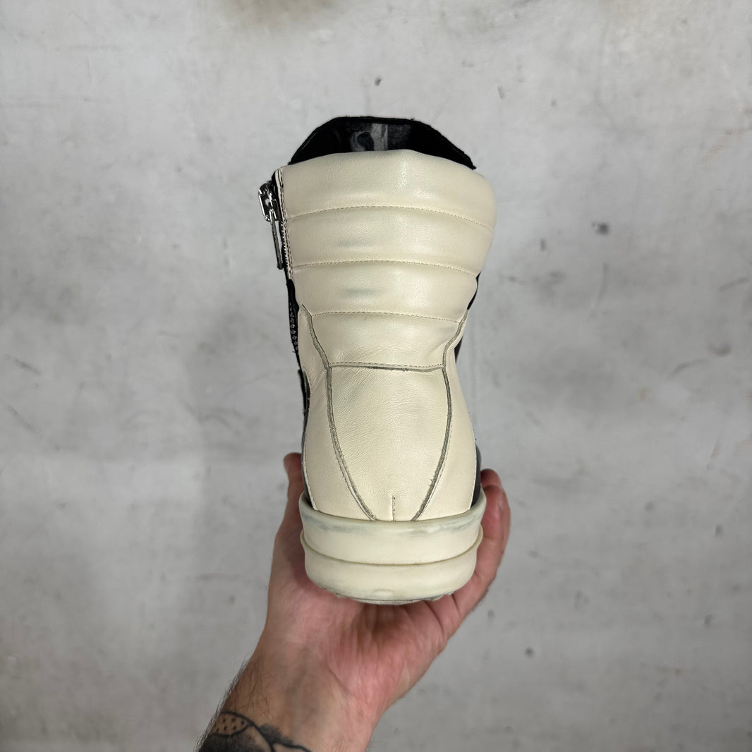Rick Owens Black Cut Tongue Geobaskets