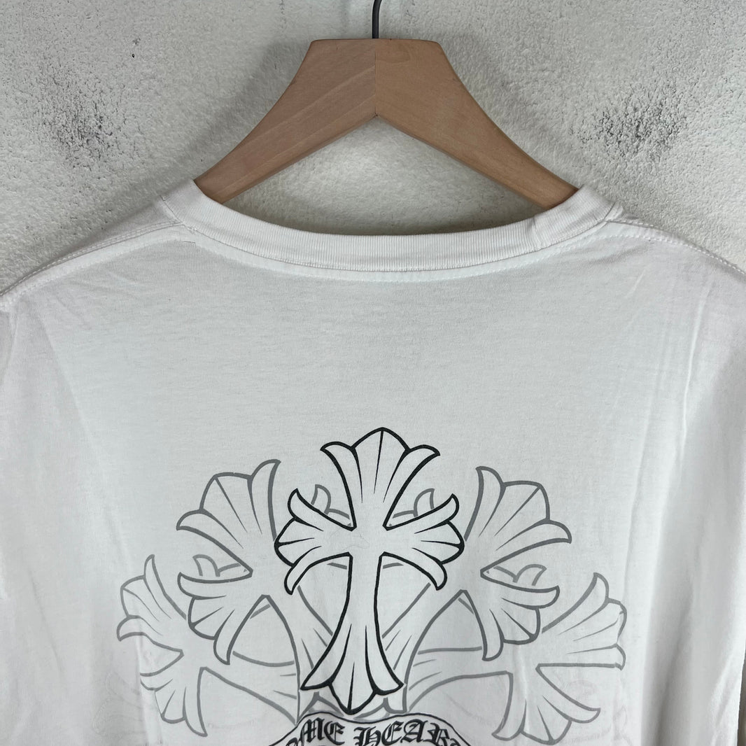 Chrome Hearts White Cross Pocket T-Shirt