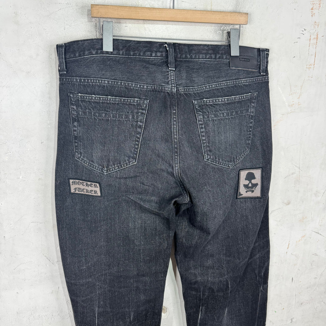 Supreme x Number (N)ine Patched Jeans