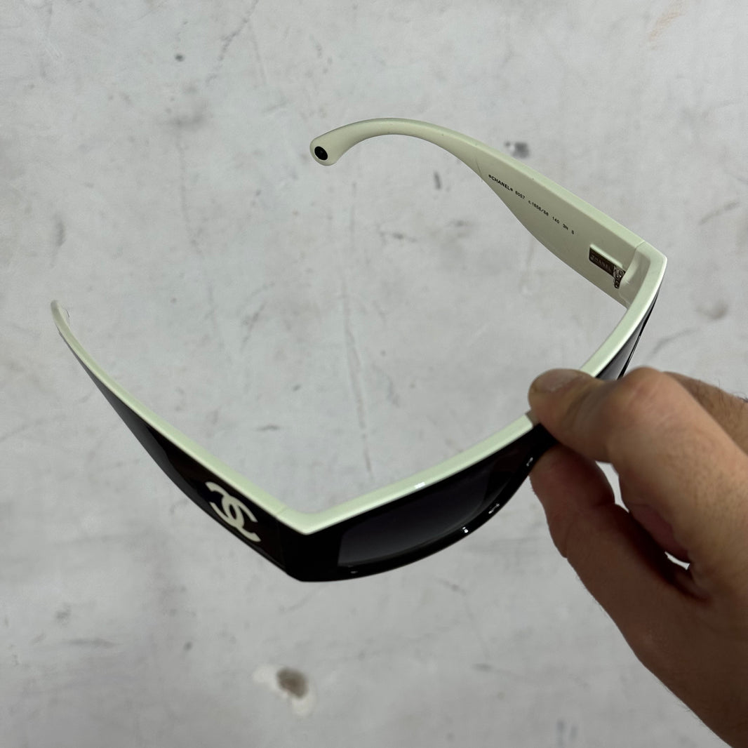 Chanel 6057 Black/White Sunglasses