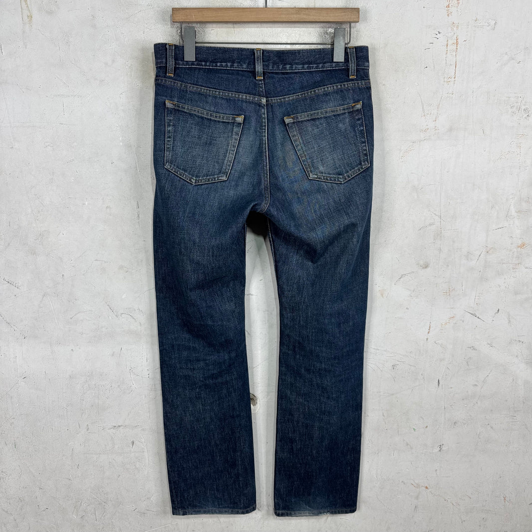 Helmut Lang 98' Medium Wash Straight Slim Jeans
