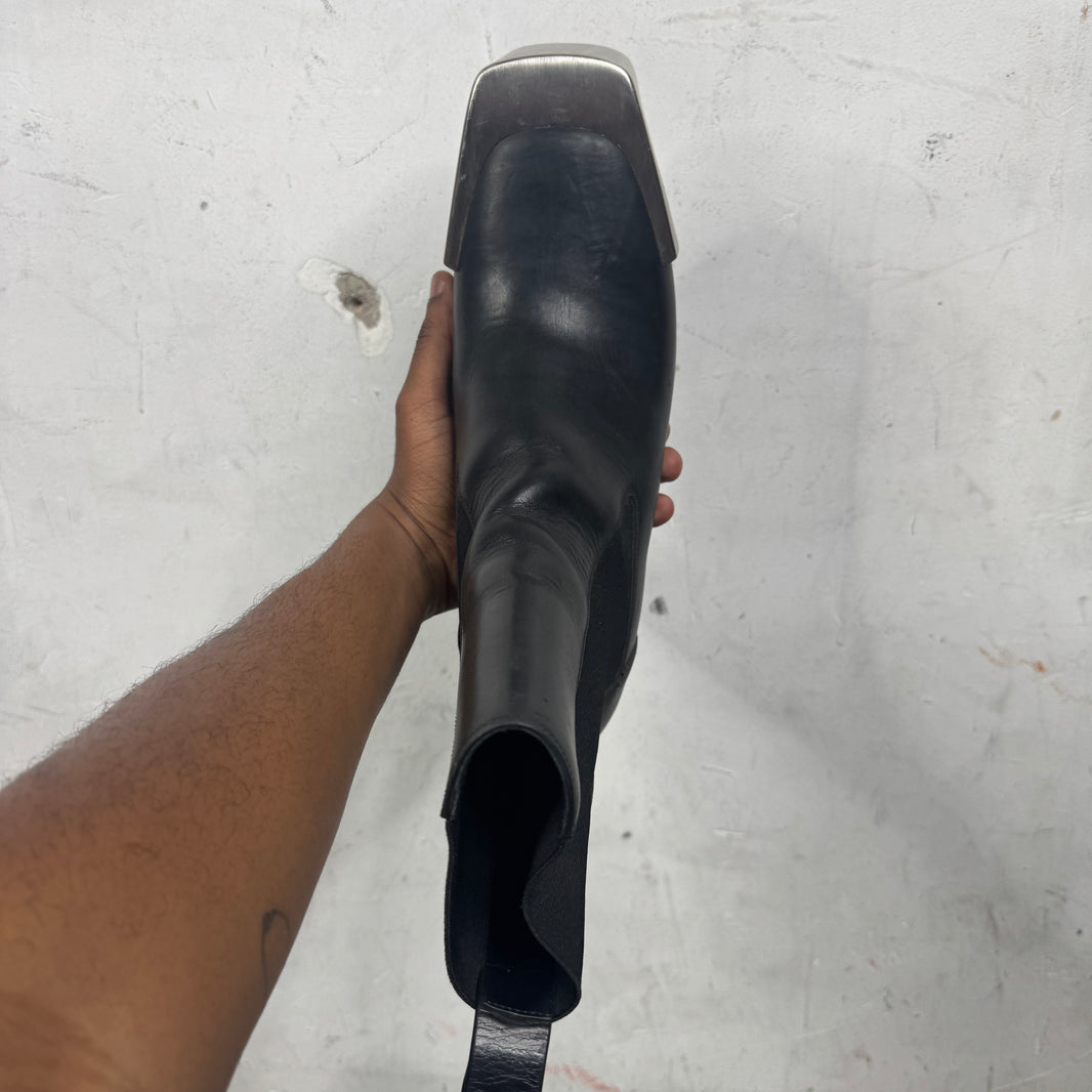 Rick Owens Black Kiss Heel Boots