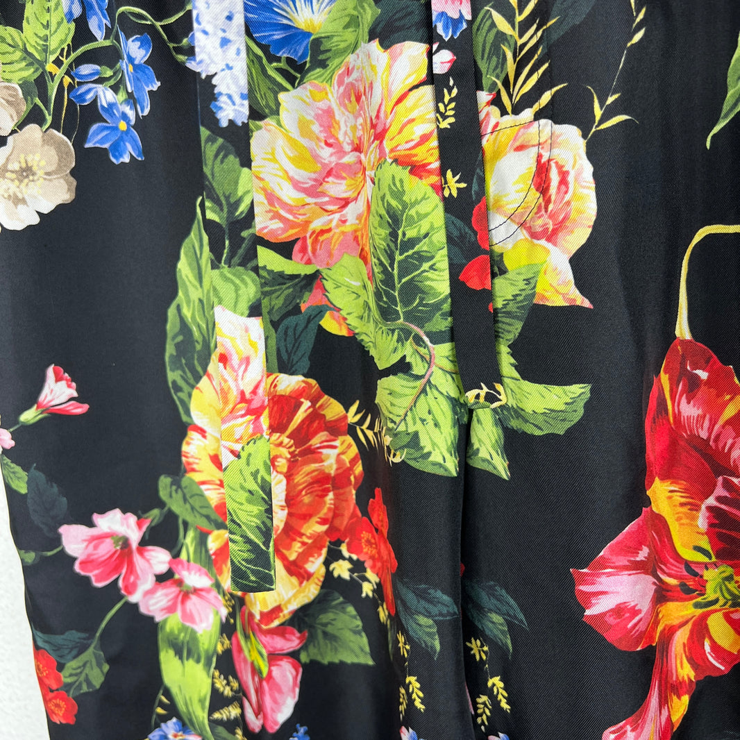 Dolce & Gabbana Floral Silk Shorts