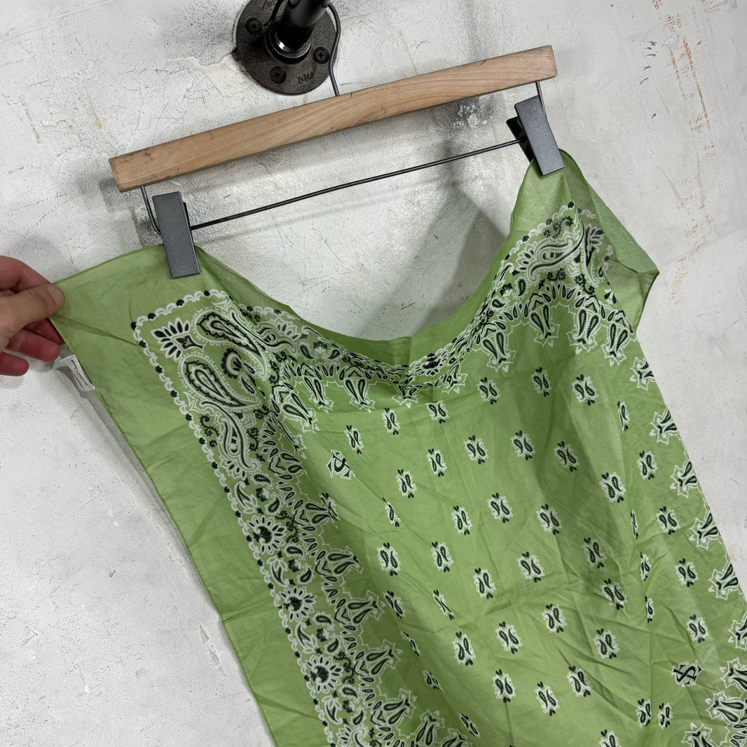 Saint Laurent Green Paisley Scarf