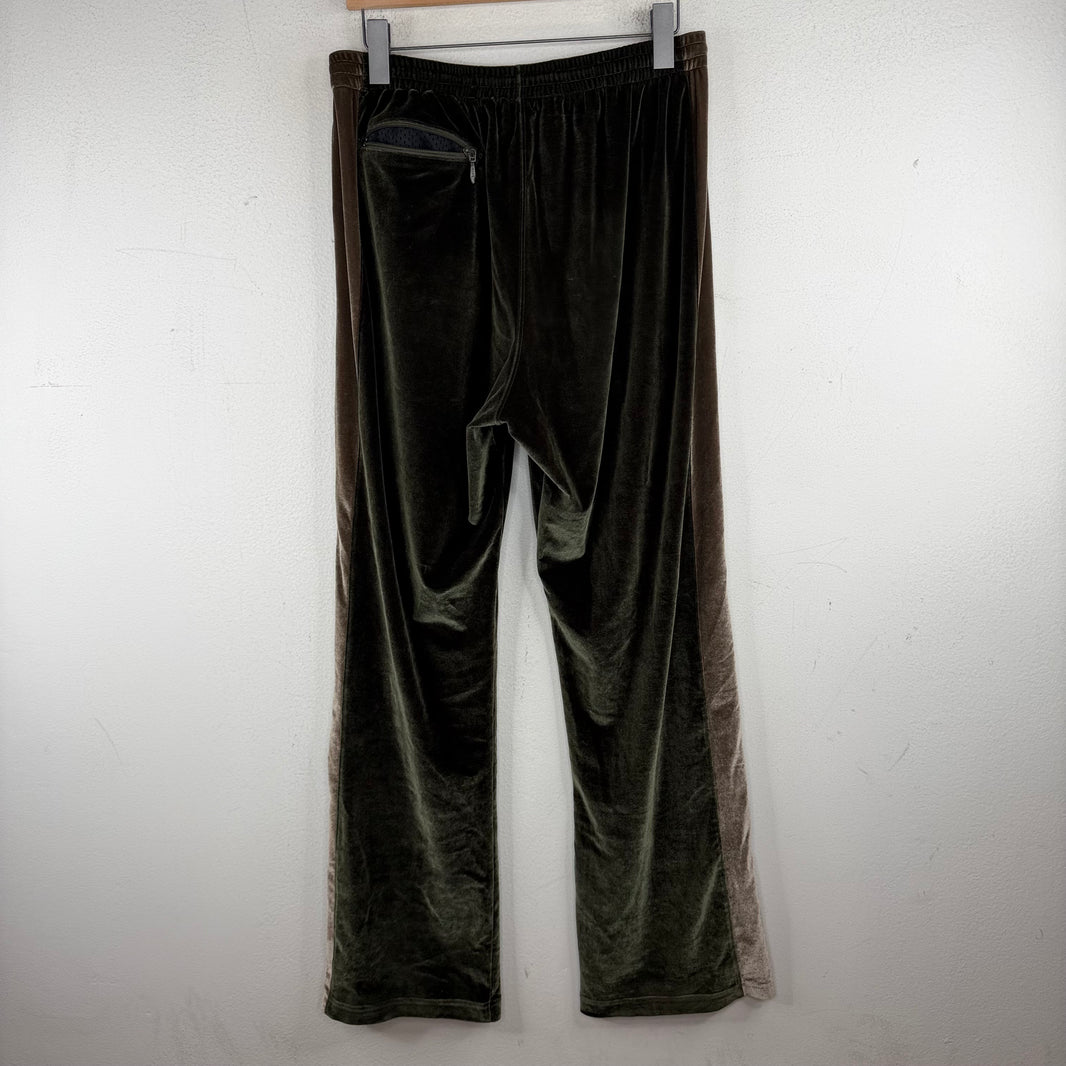 Needles Olive Velour Track Pants